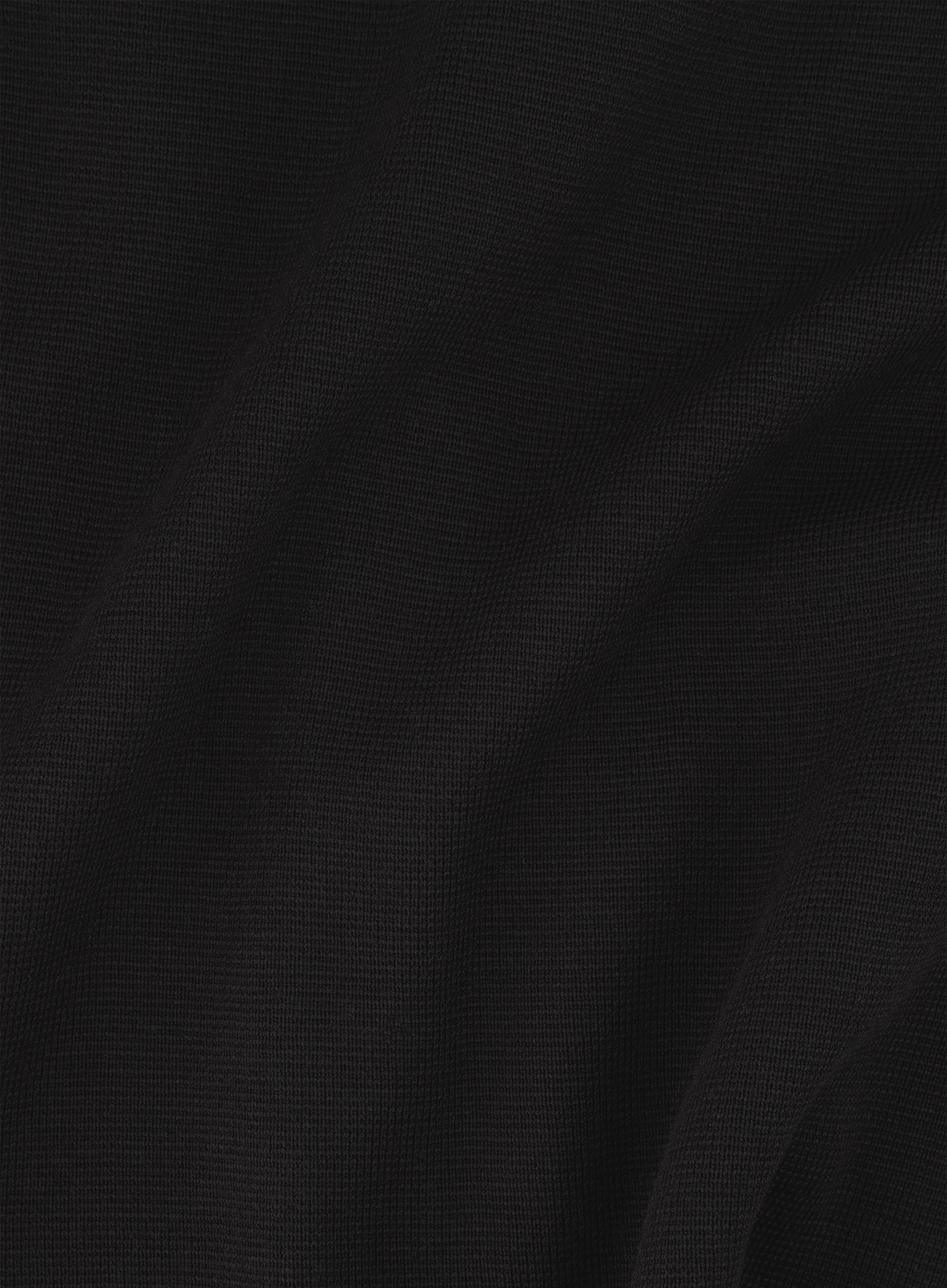 Overshirt van scheerwol | Zwart