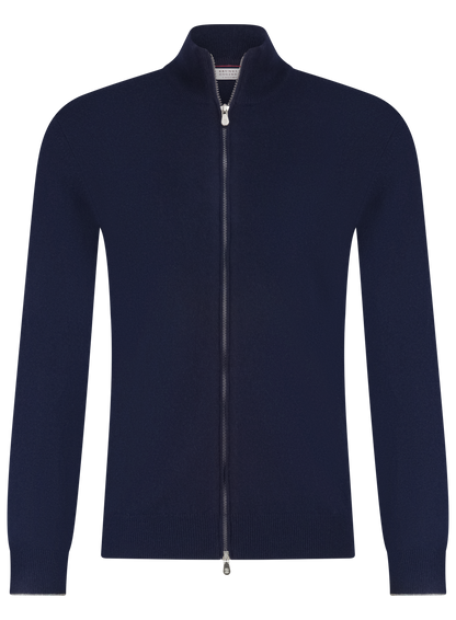 Ritsvest van cashmere | BLUE NAVY