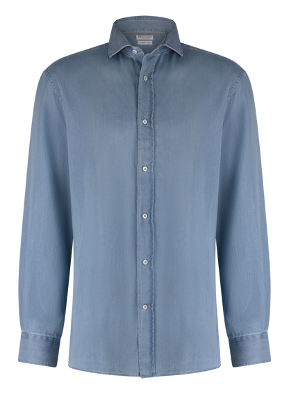 Shirt van katoen | LGHT BLUE DENIM