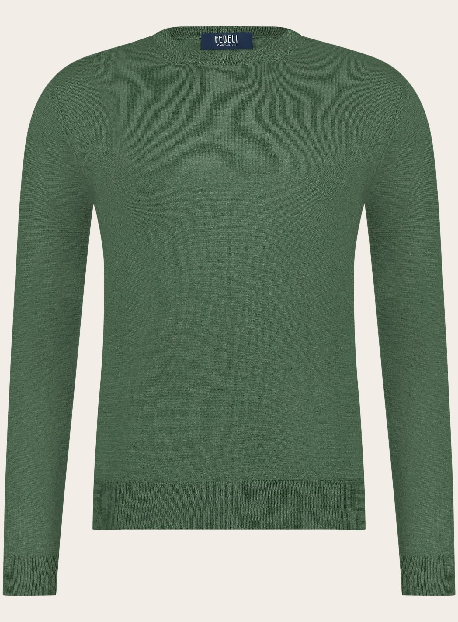 Crewneck van cashmere | Groen