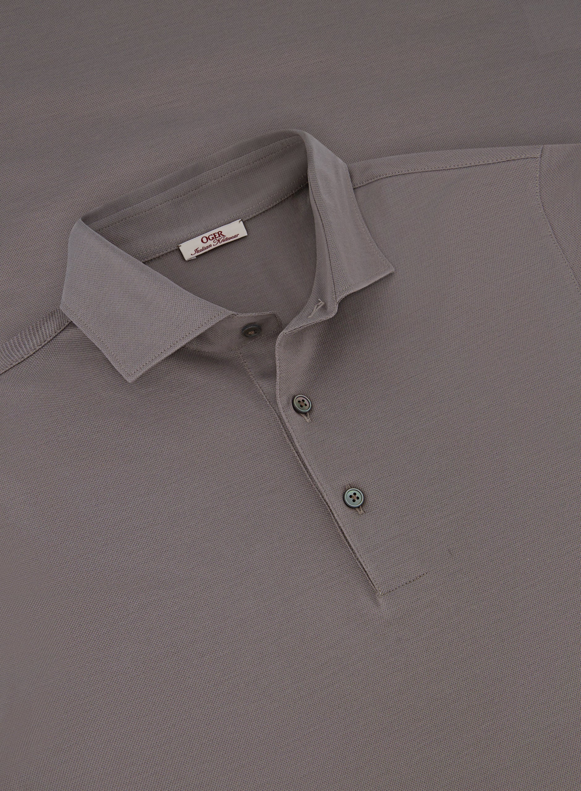 Poloshirt van katoen | FULL_WIDTH |  TAUPE