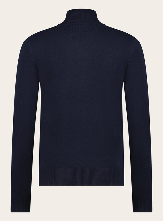 Ritsvest van wol en cashmere | BLUE NAVY