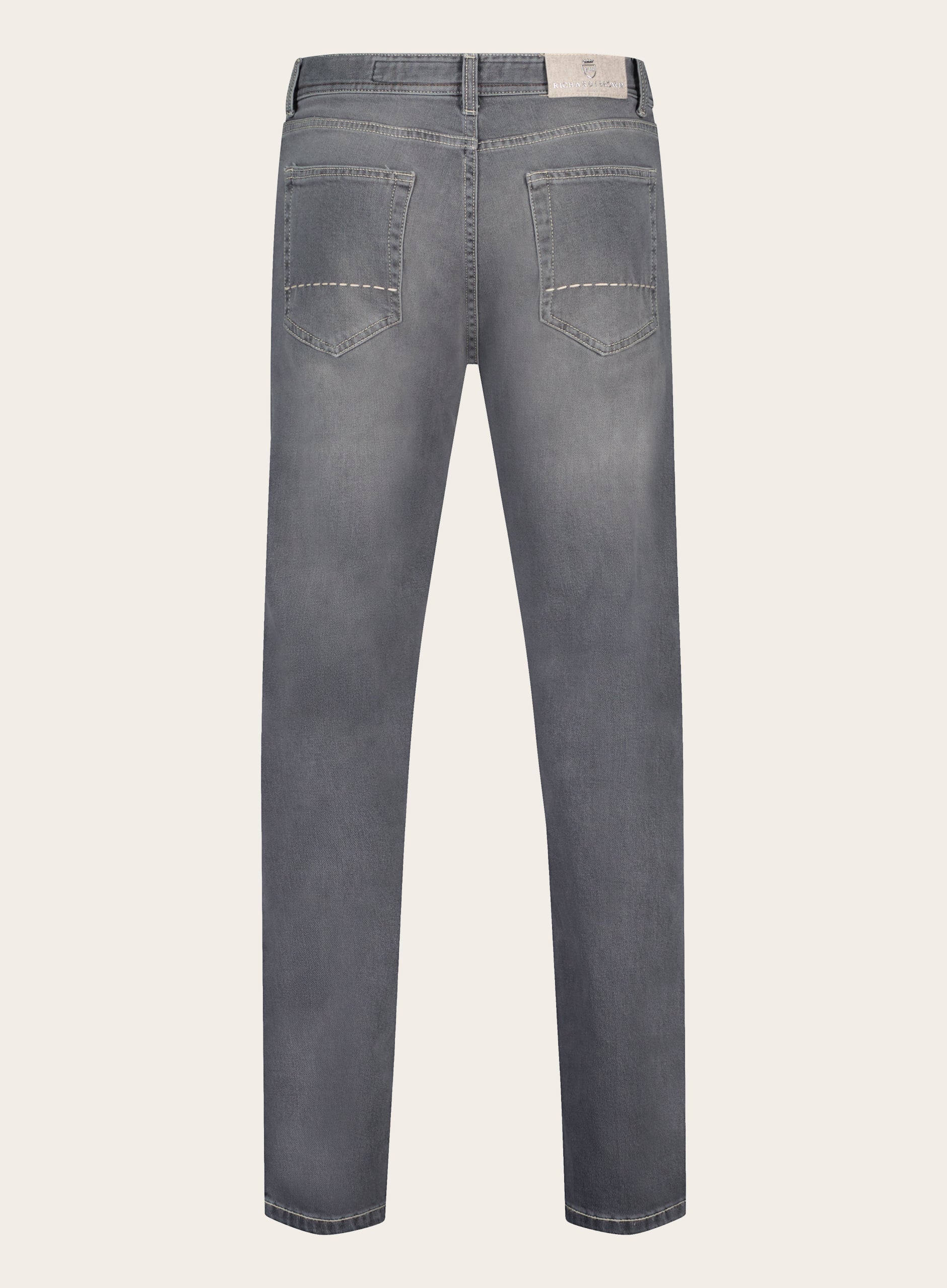 Slim-fit Tokyo jeans van katoen en cashmere | L.Grijs