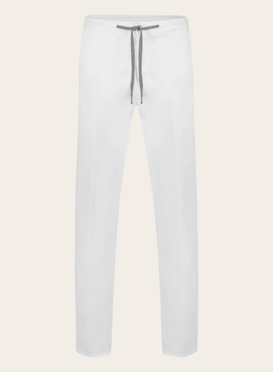 Slim-fit Carraciolo pantalon van katoen | Wit