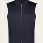 Slim-fit bodywarmer van wol | BLUE NAVY