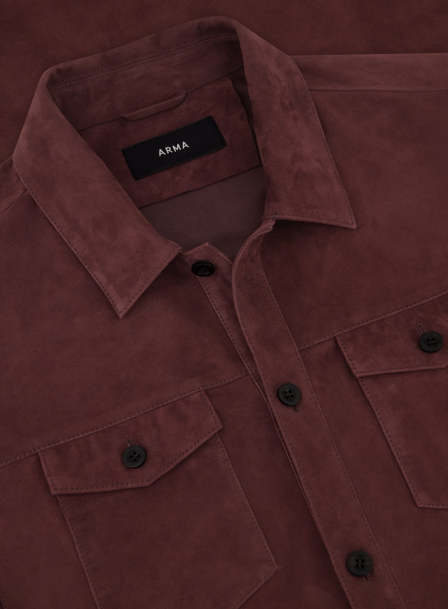 Dex overshirt van suėde | Bordeaux