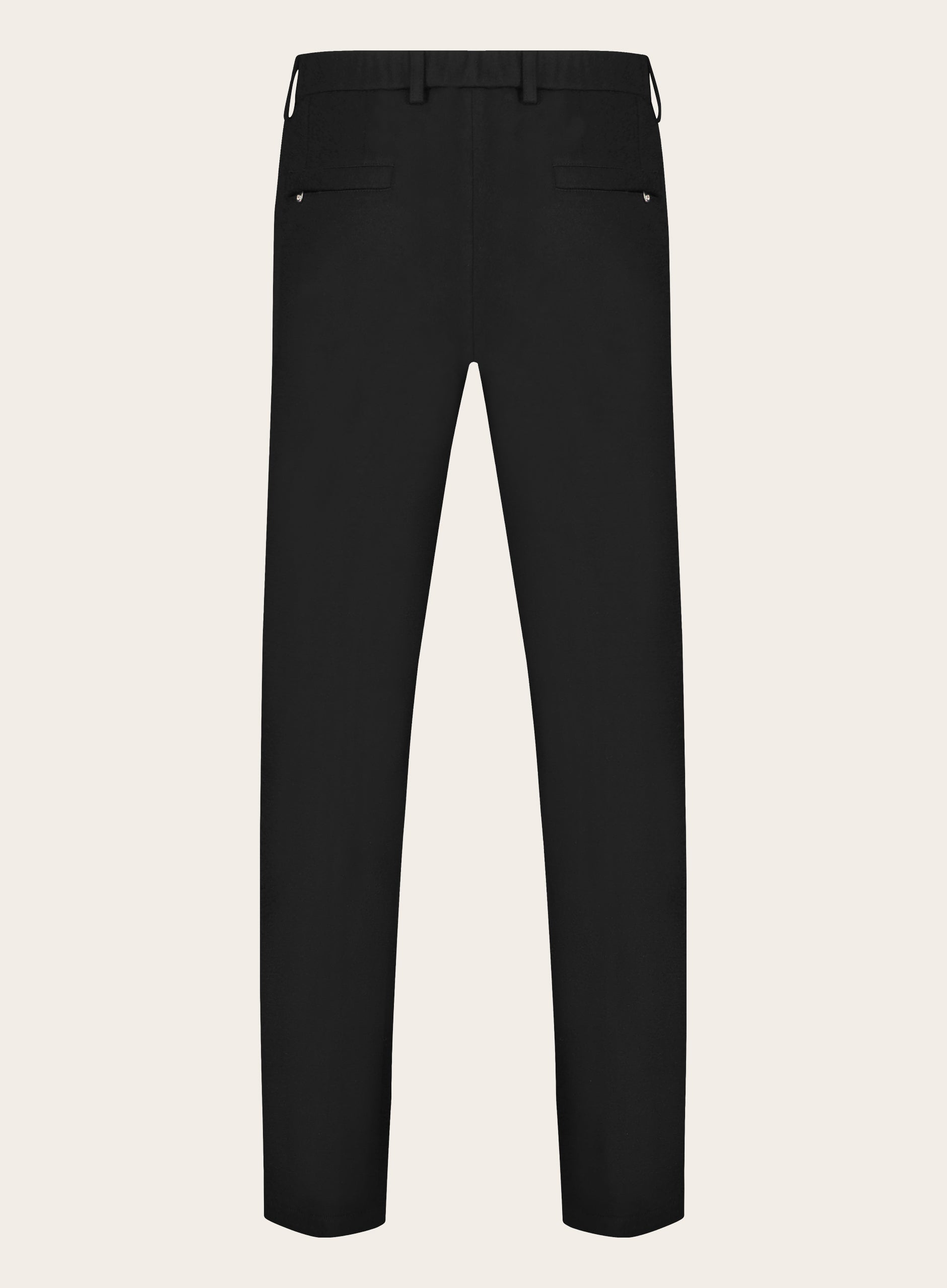 Slim-fit pantalon van wol en cashmere | Zwart