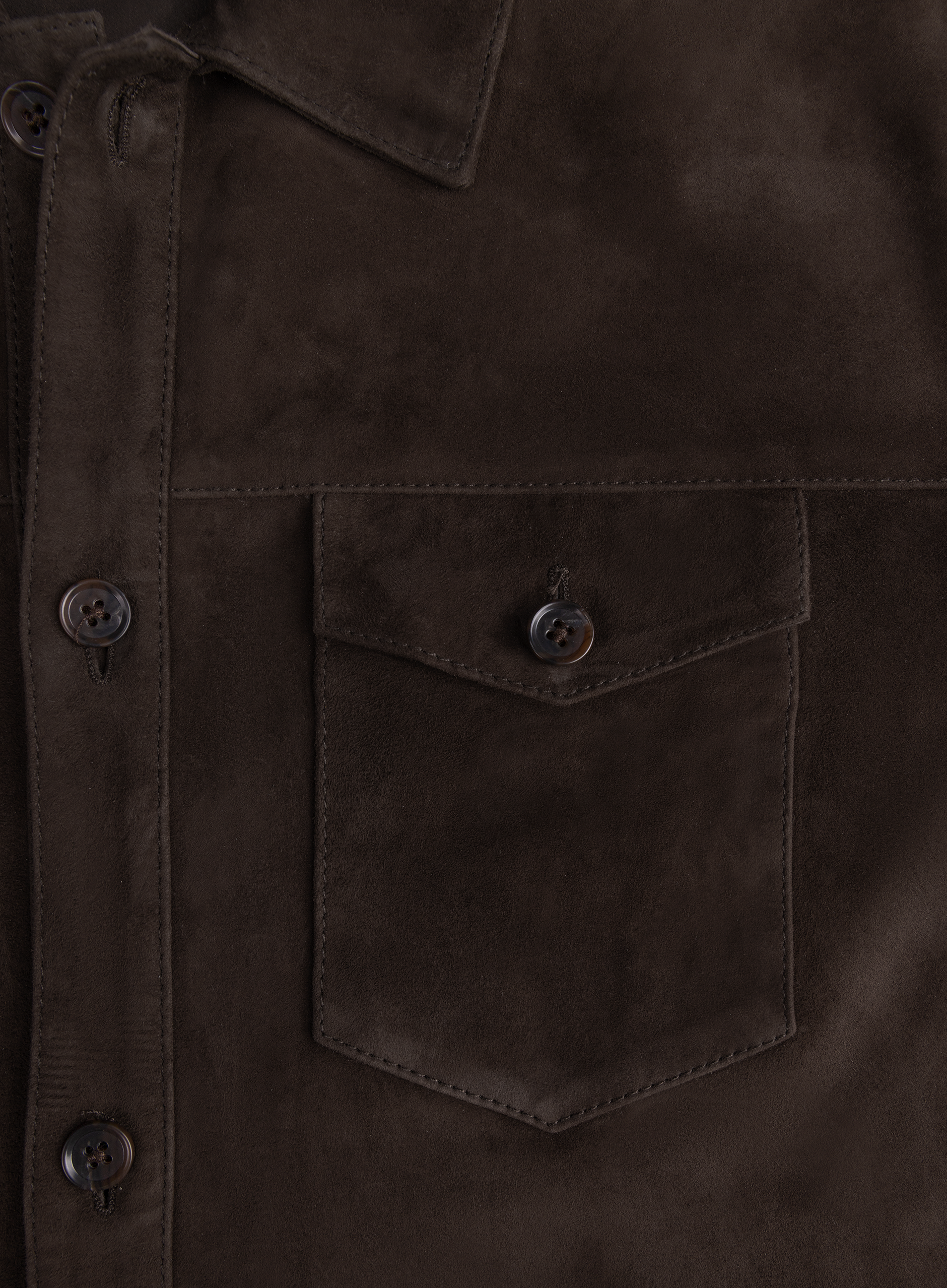 Dex overshirt van suėde | FULL_WIDTH | D.Bruin