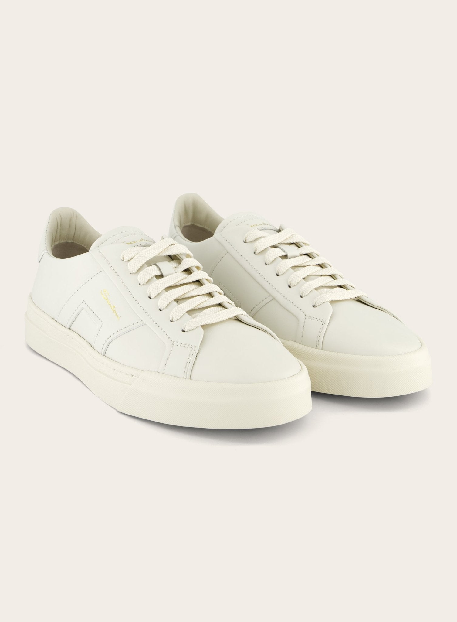 Clean icon sneakers van leer | Wit