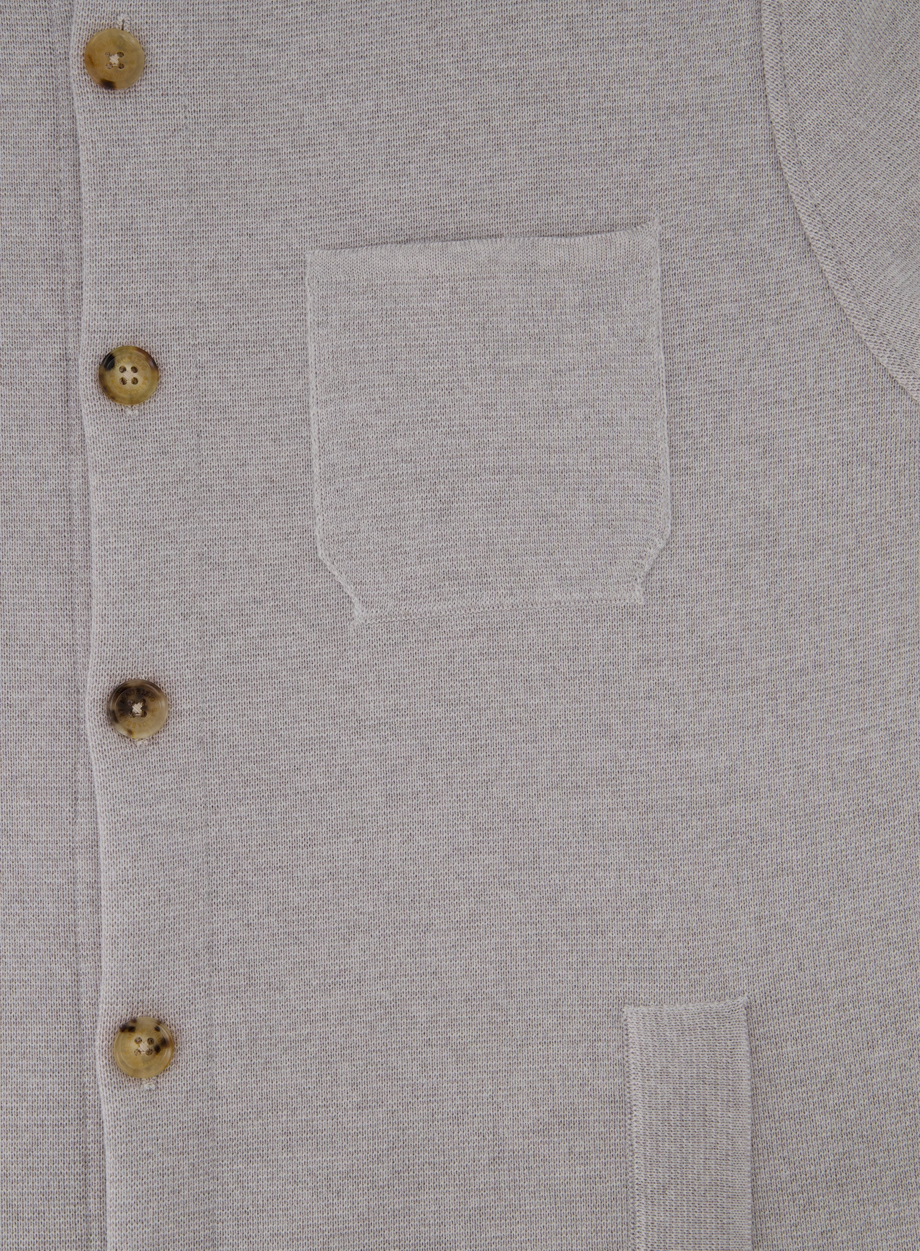 Overshirt van virgin wol | FULL_WIDTH | TAUPE