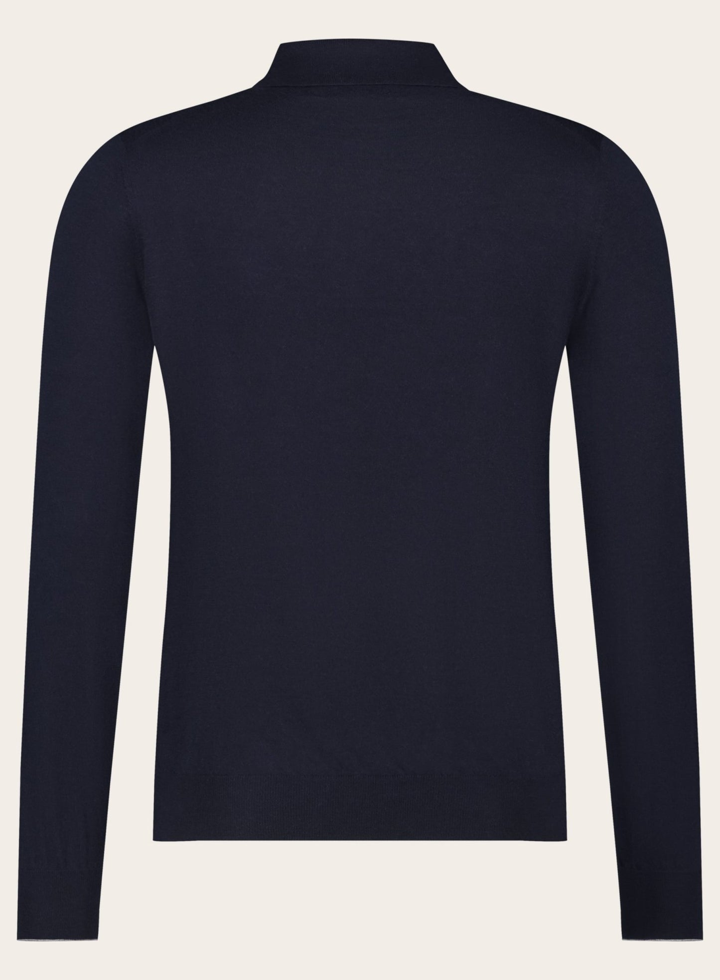 Poloshirt van wol en cashmere | BLUE NAVY