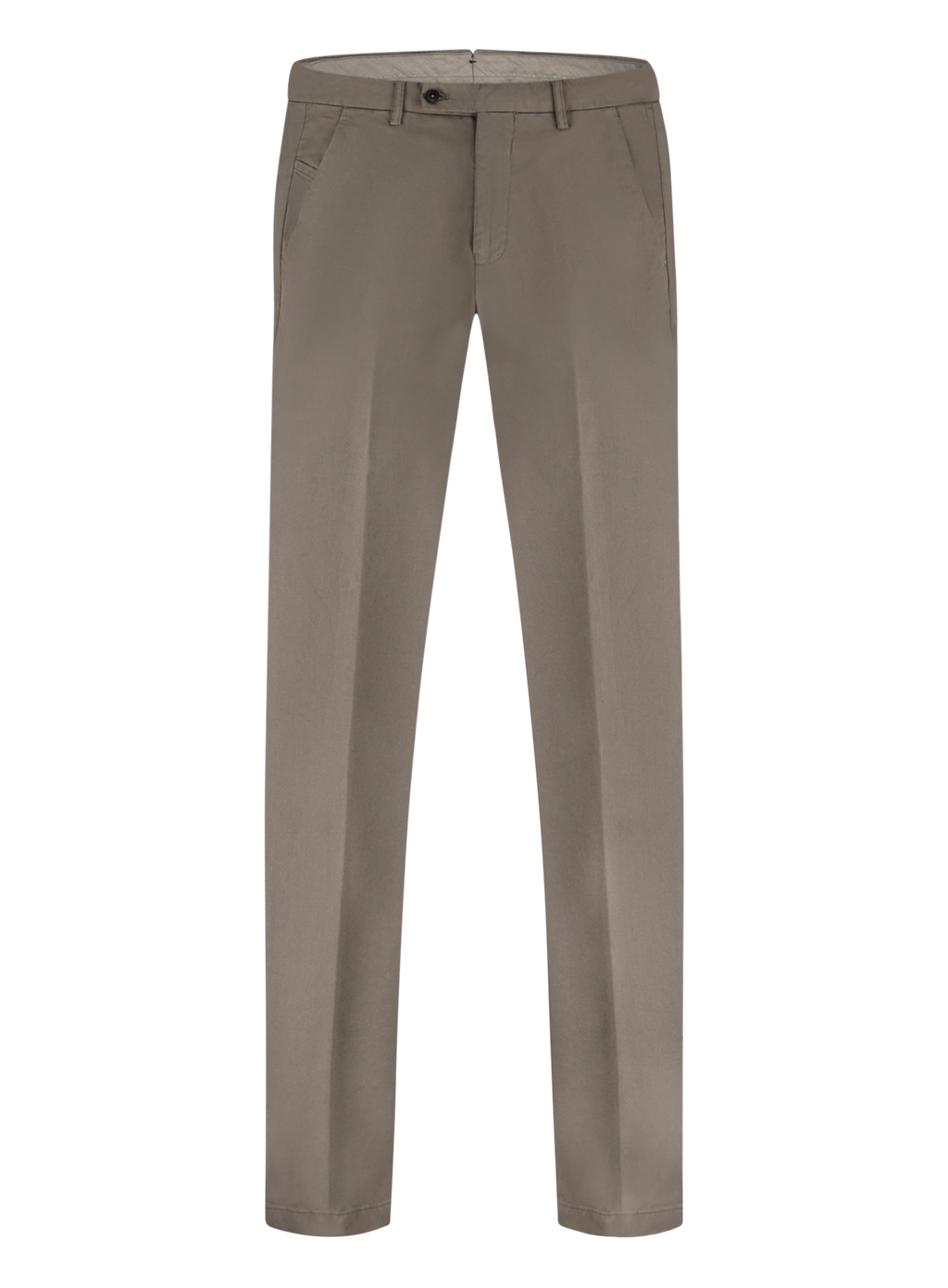 Pantalon van katoen en lycocell | TAUPE