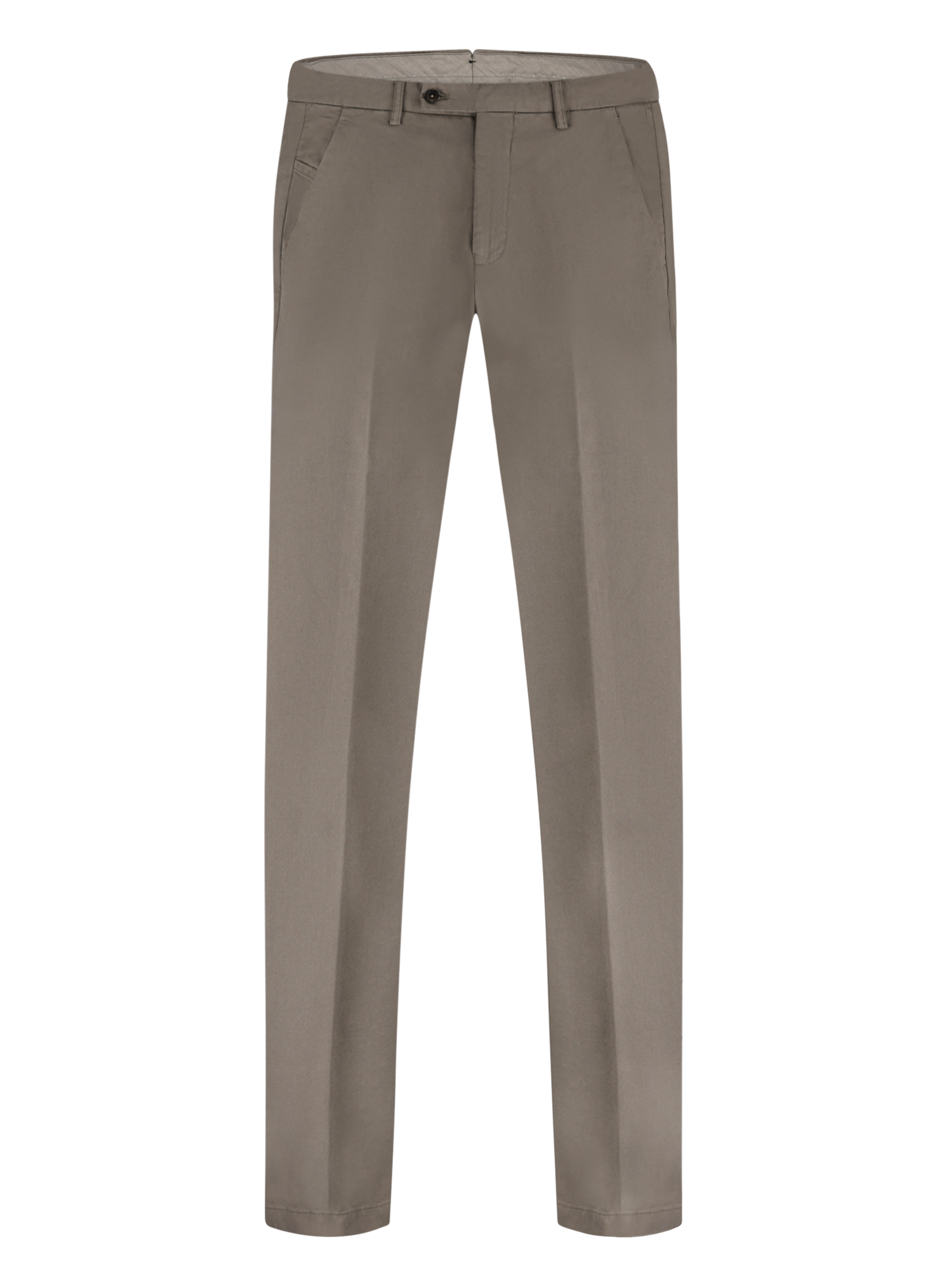 Pantalon van katoen en lycocell | TAUPE