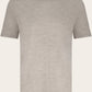 T-shirt van cashmere en zijde | Beige