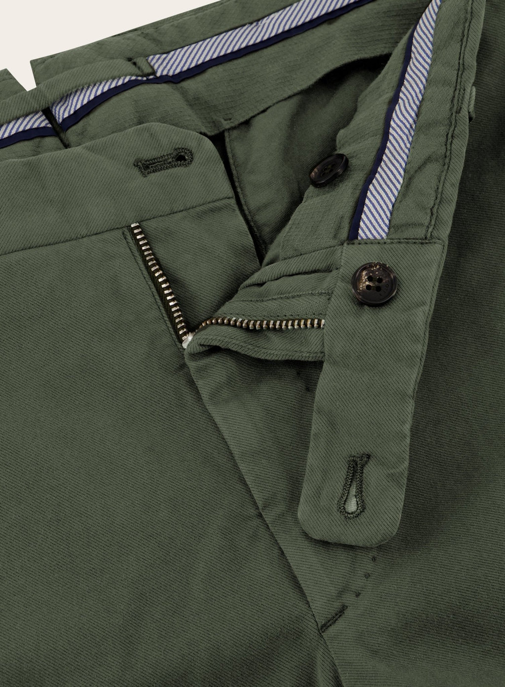 Slim-fit chino van katoen | FULL_WIDTH | D.Groen