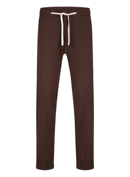 Jog pantalon van wol en cashmere | Bordeaux