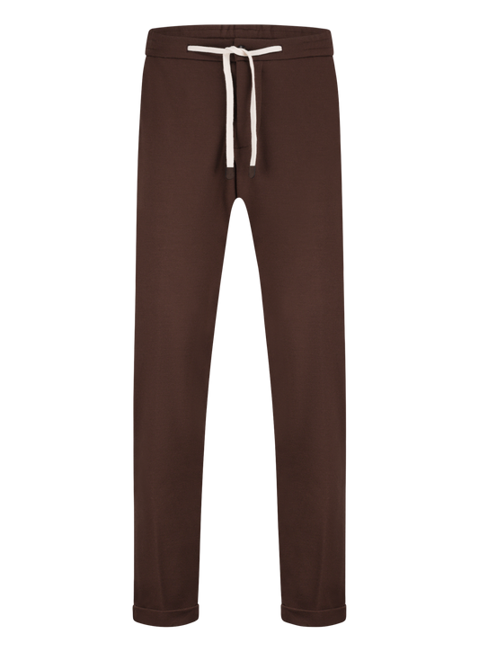 Jog pantalon van wol en cashmere | Bordeaux