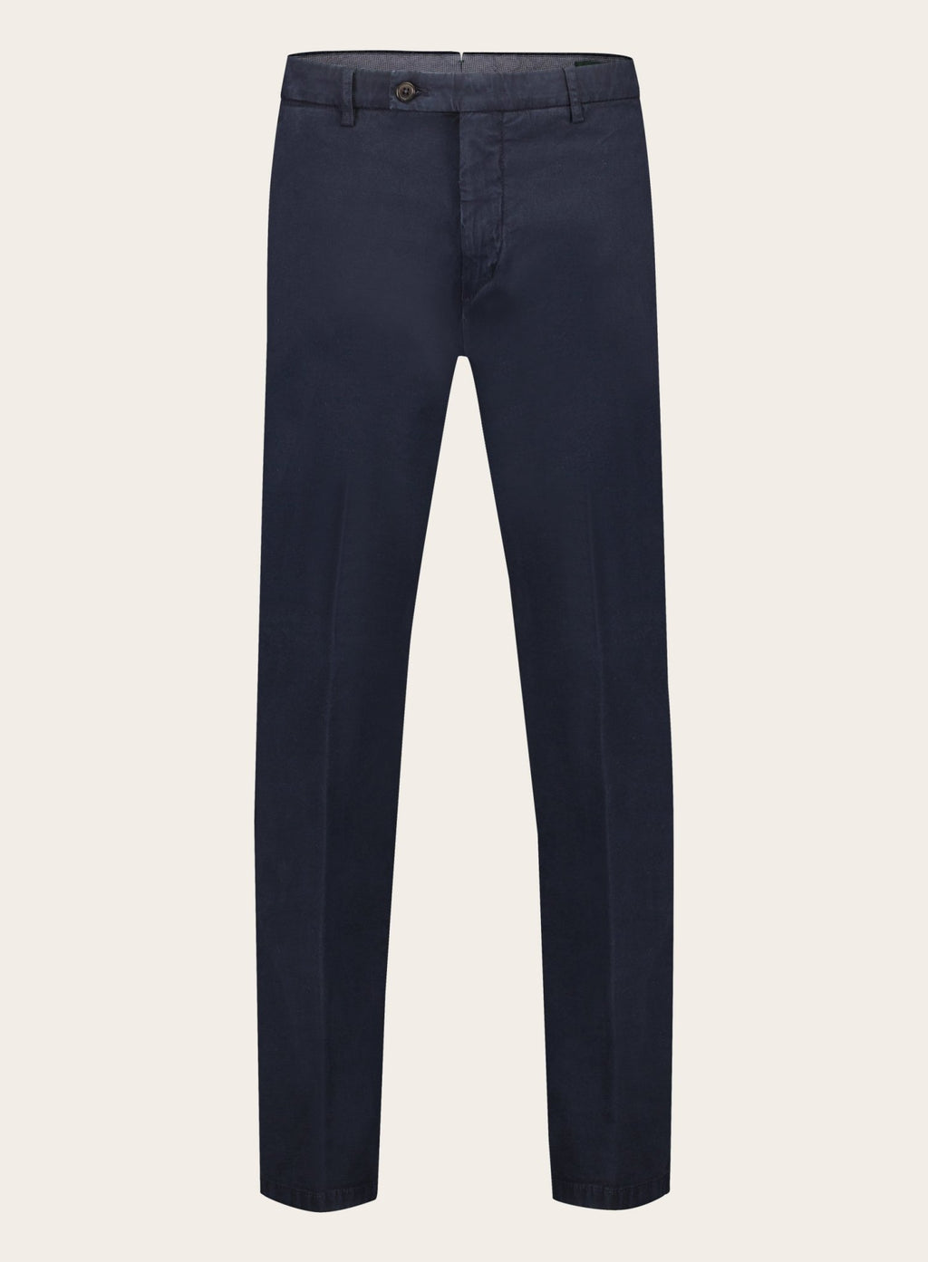 Regular-fit katoenen pantalon | BLUE NAVY