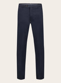 Regular-fit katoenen pantalon | BLUE NAVY