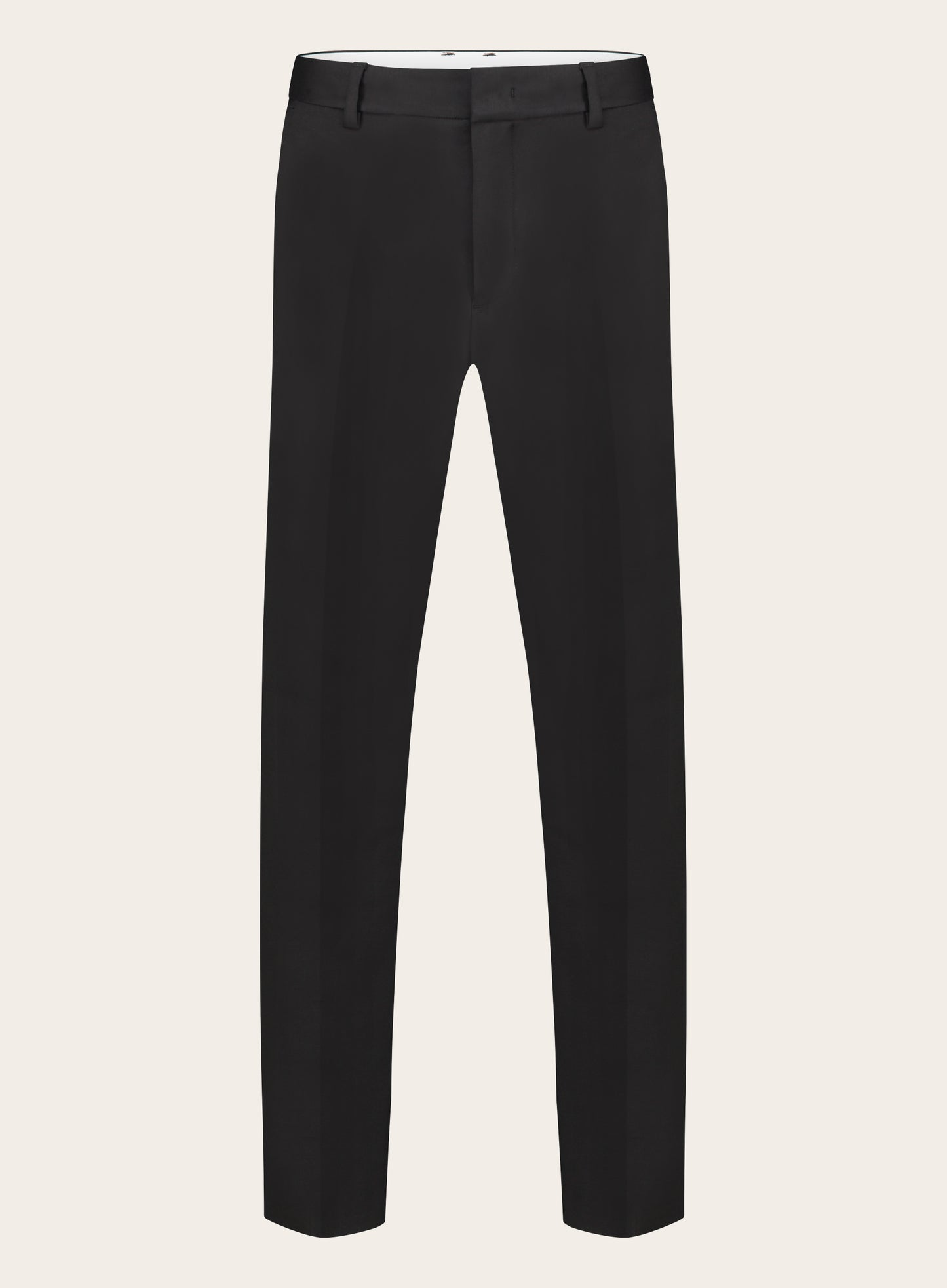 Jogpantalon van katoen en elastaan | Zwart