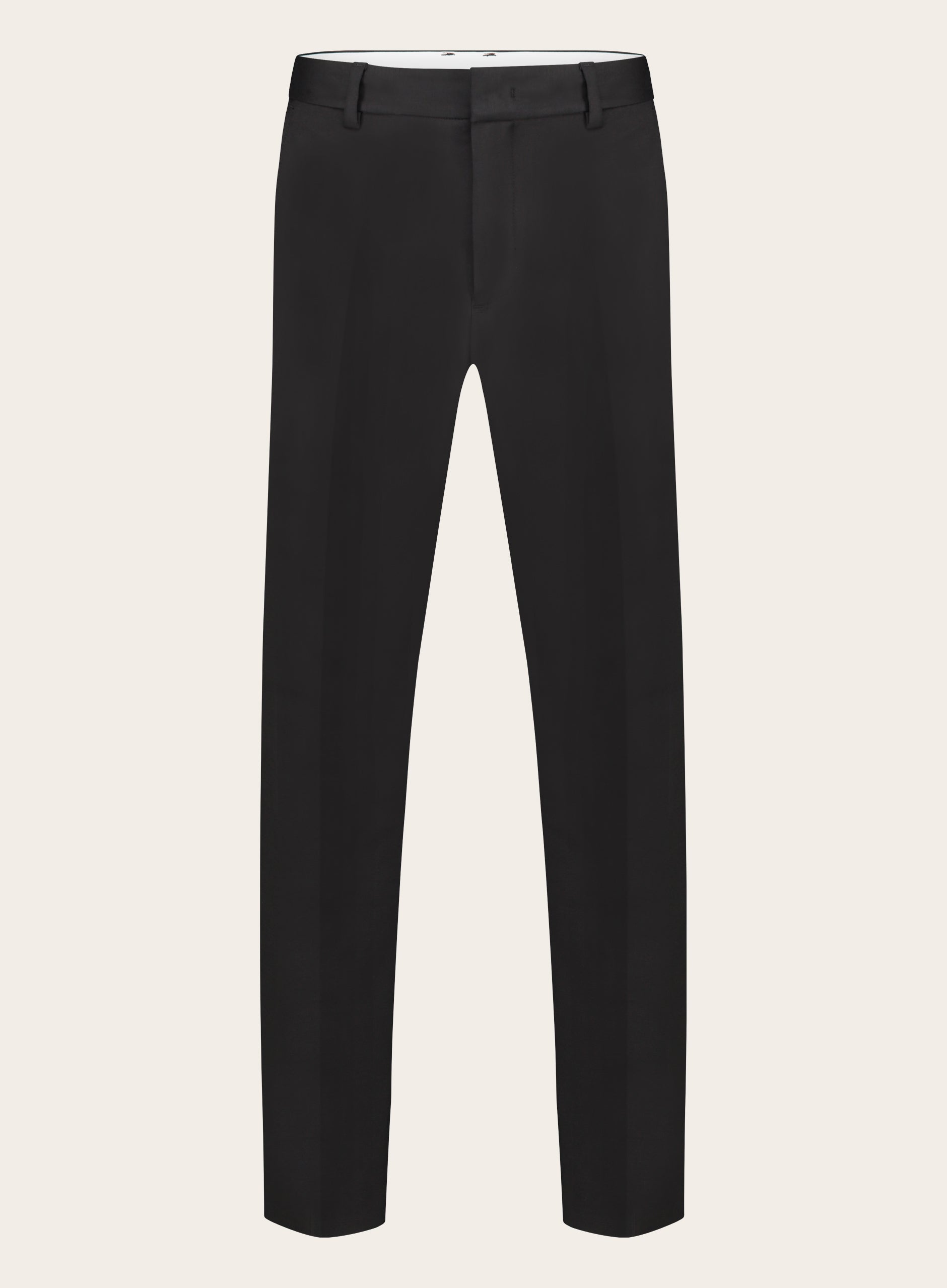 Jogpantalon van katoen en elastaan | Zwart