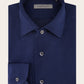 Slim-fit shirt van piqué katoen | BLUE NAVY