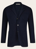 Knitted jasje van katoen | BLUE NAVY