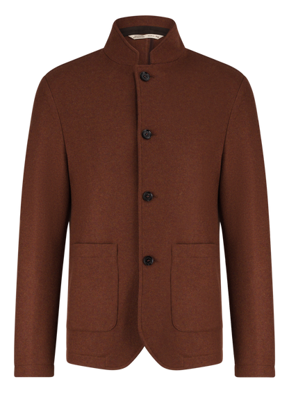 Jacket van cashmere | Roest