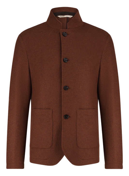 Jacket van cashmere | Roest