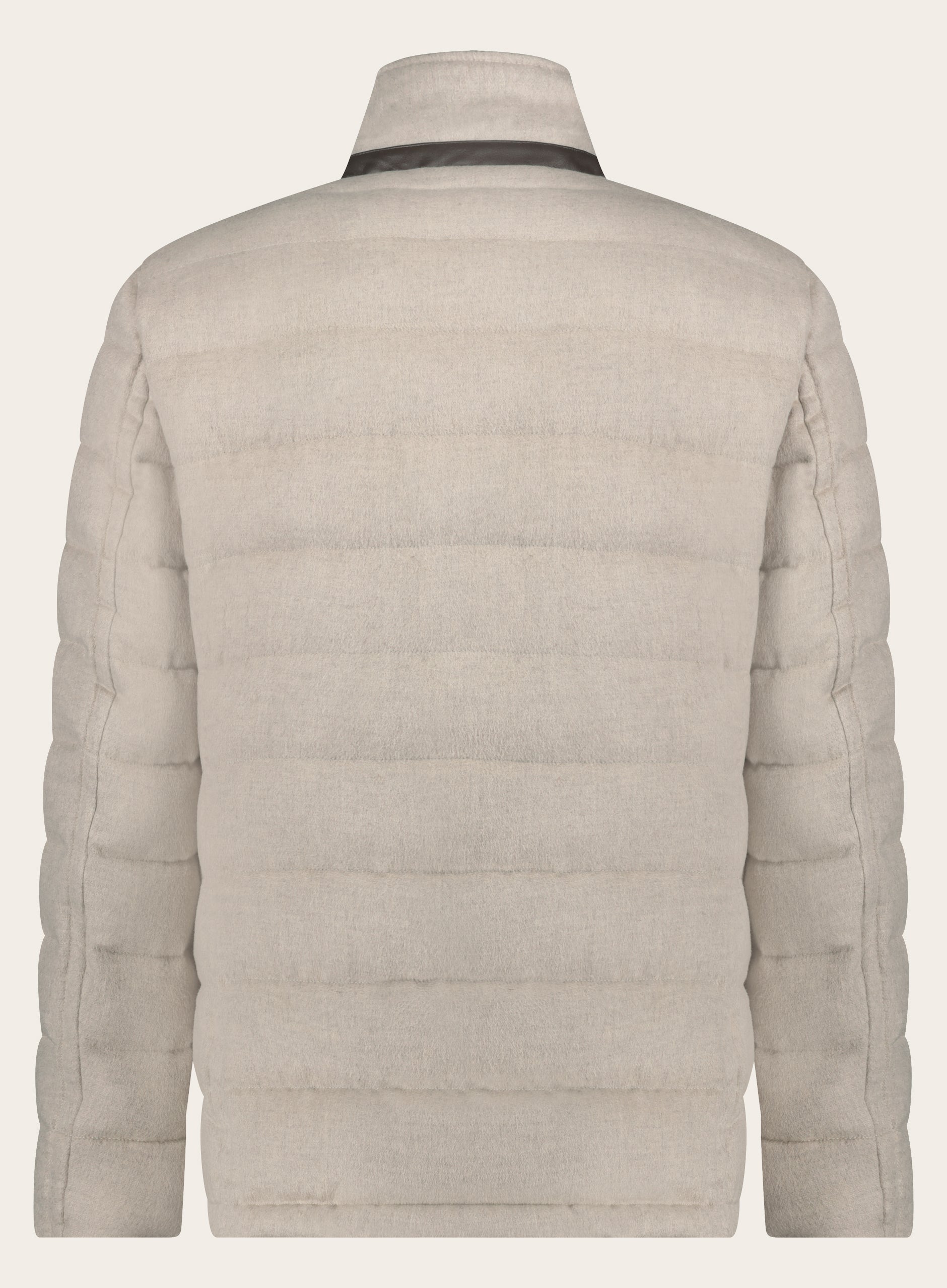 Gewatteerde jas van wol en cashmere | L.BEIGE