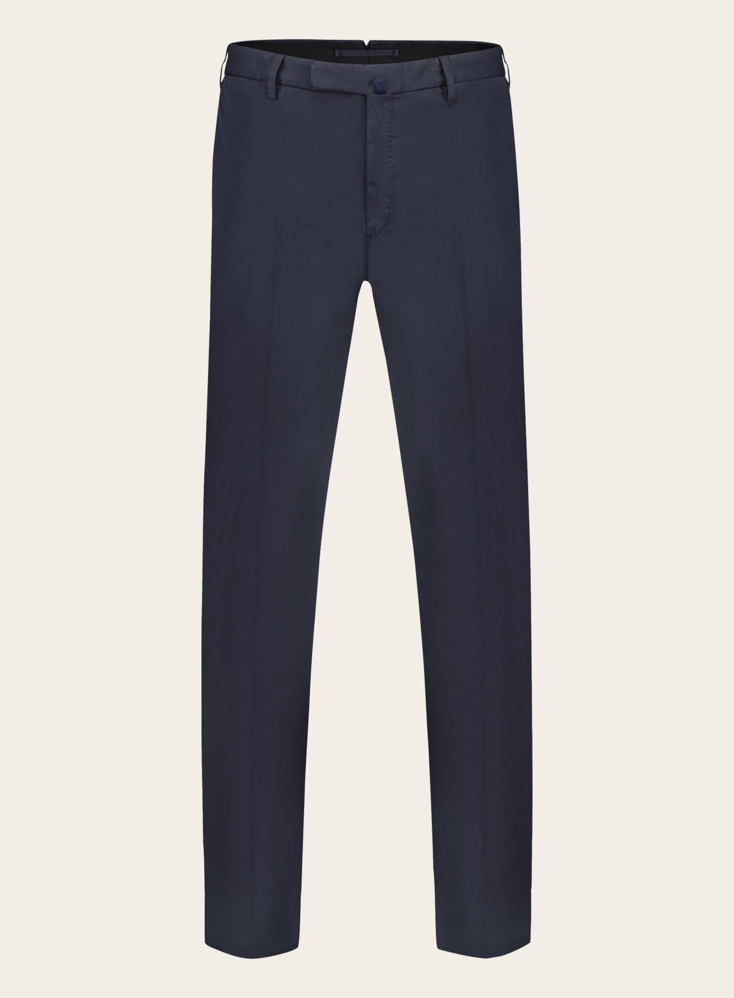 Slim-fit chino in stretch-katoen | BLUE NAVY