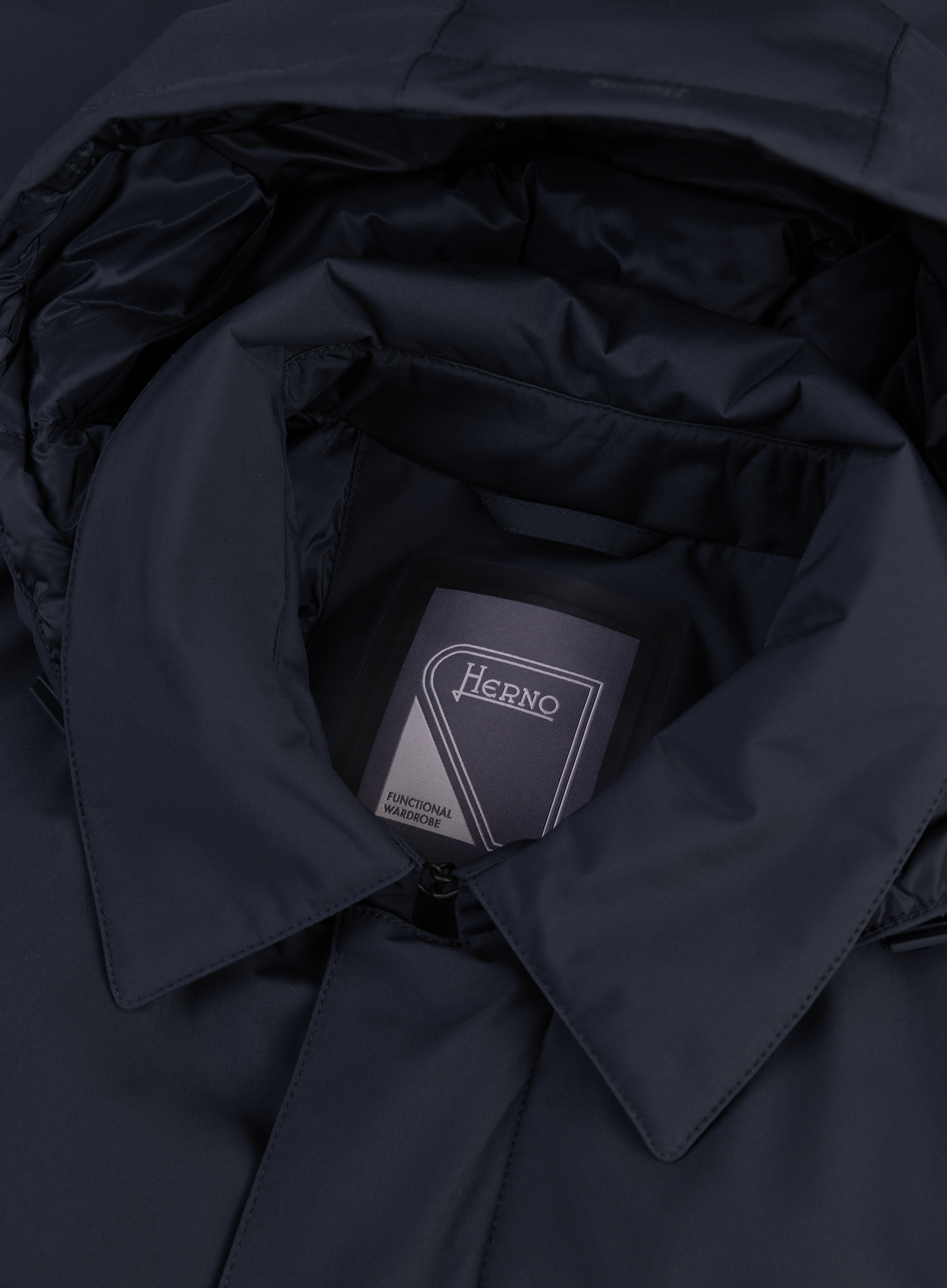 Waterafstotende jas | FULL_WIDTH | BLUE NAVY