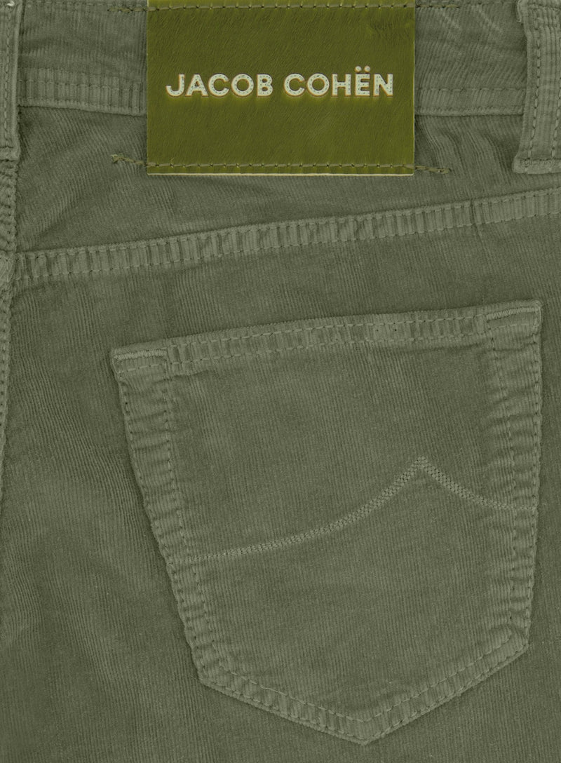 Nick Slim-fit Geribde Jeans | FULL_WIDTH | Groen
