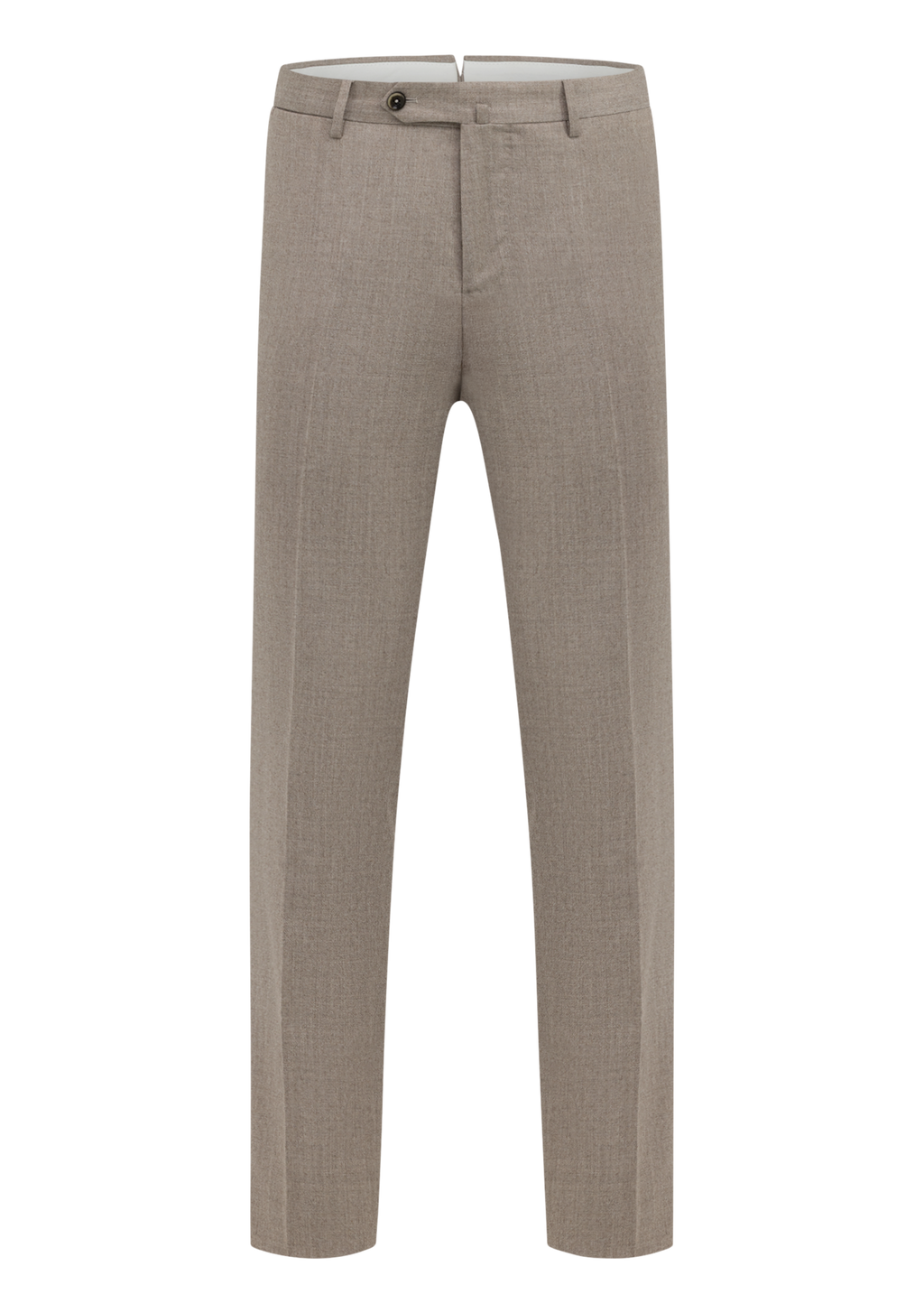 Pantalon van wol en zijde | TAUPE