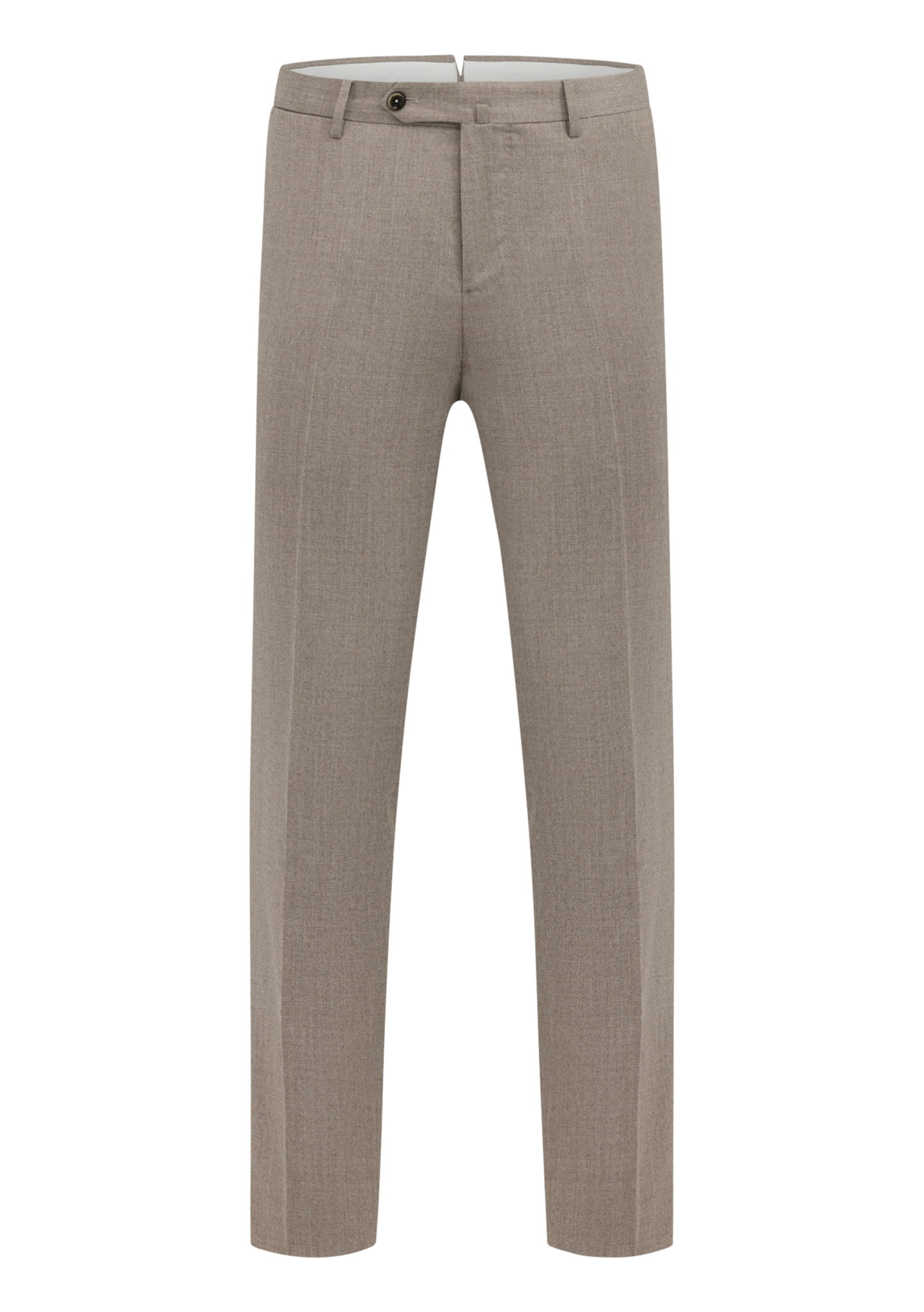Pantalon van wol en zijde | TAUPE