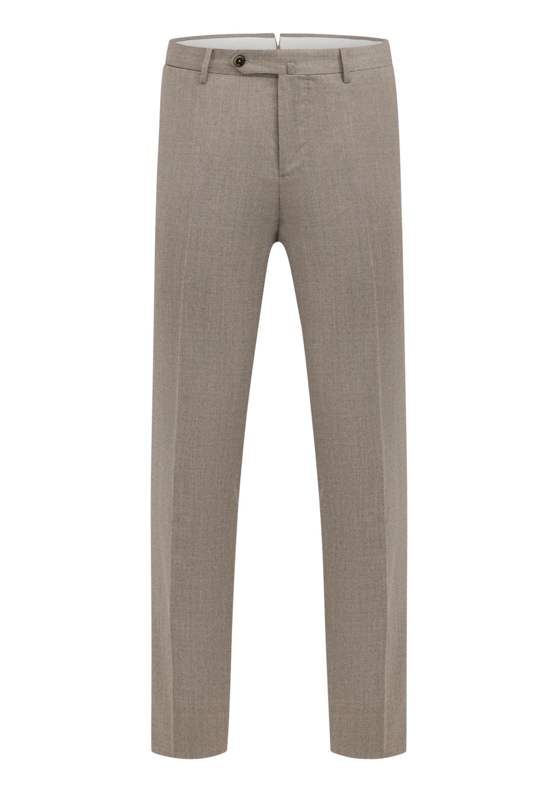 Pantalon van wol en zijde | TAUPE
