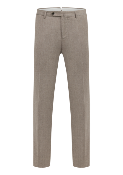 Pantalon van wol en zijde | TAUPE