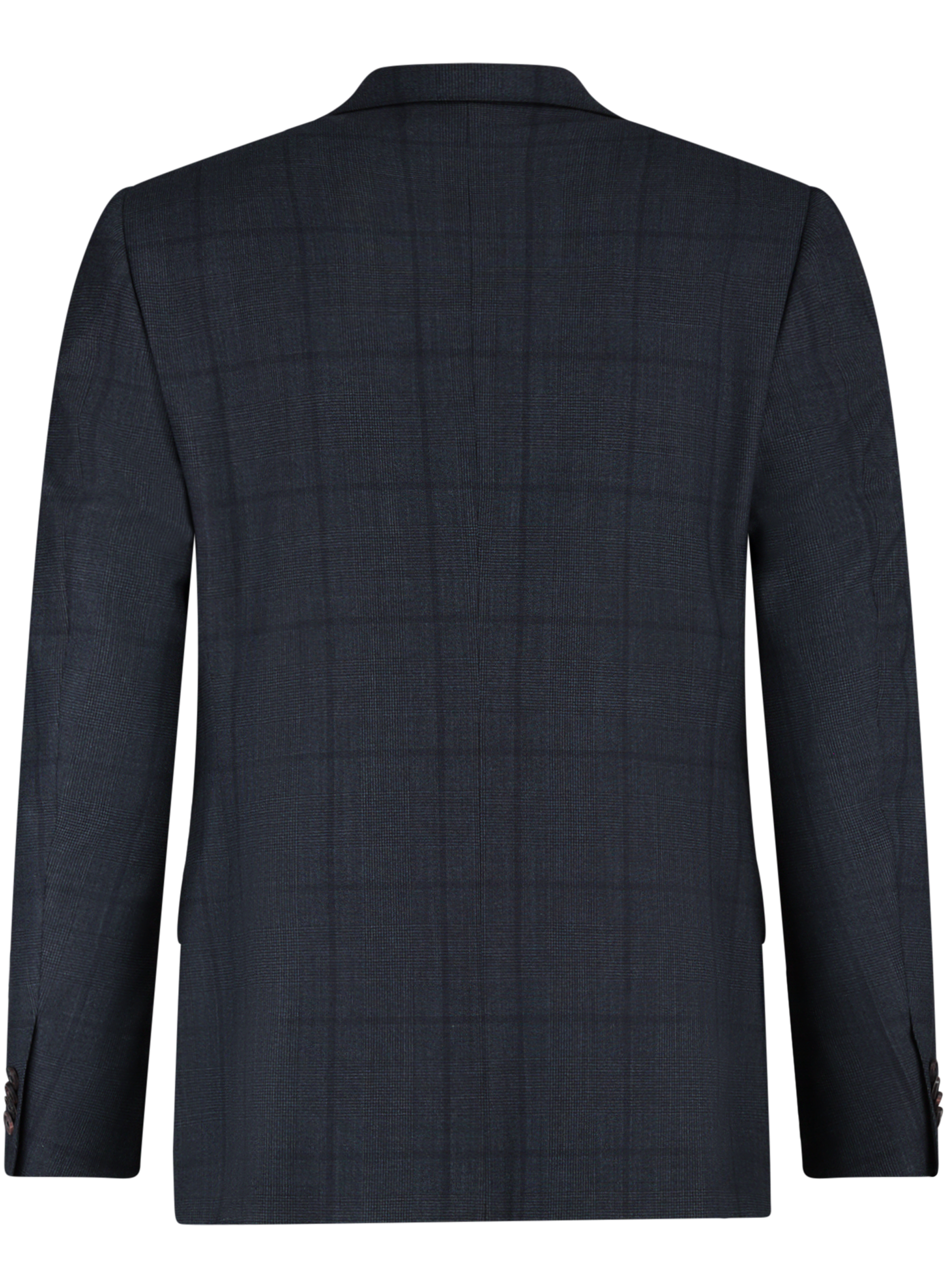 Geruit pak van wol | Blauw