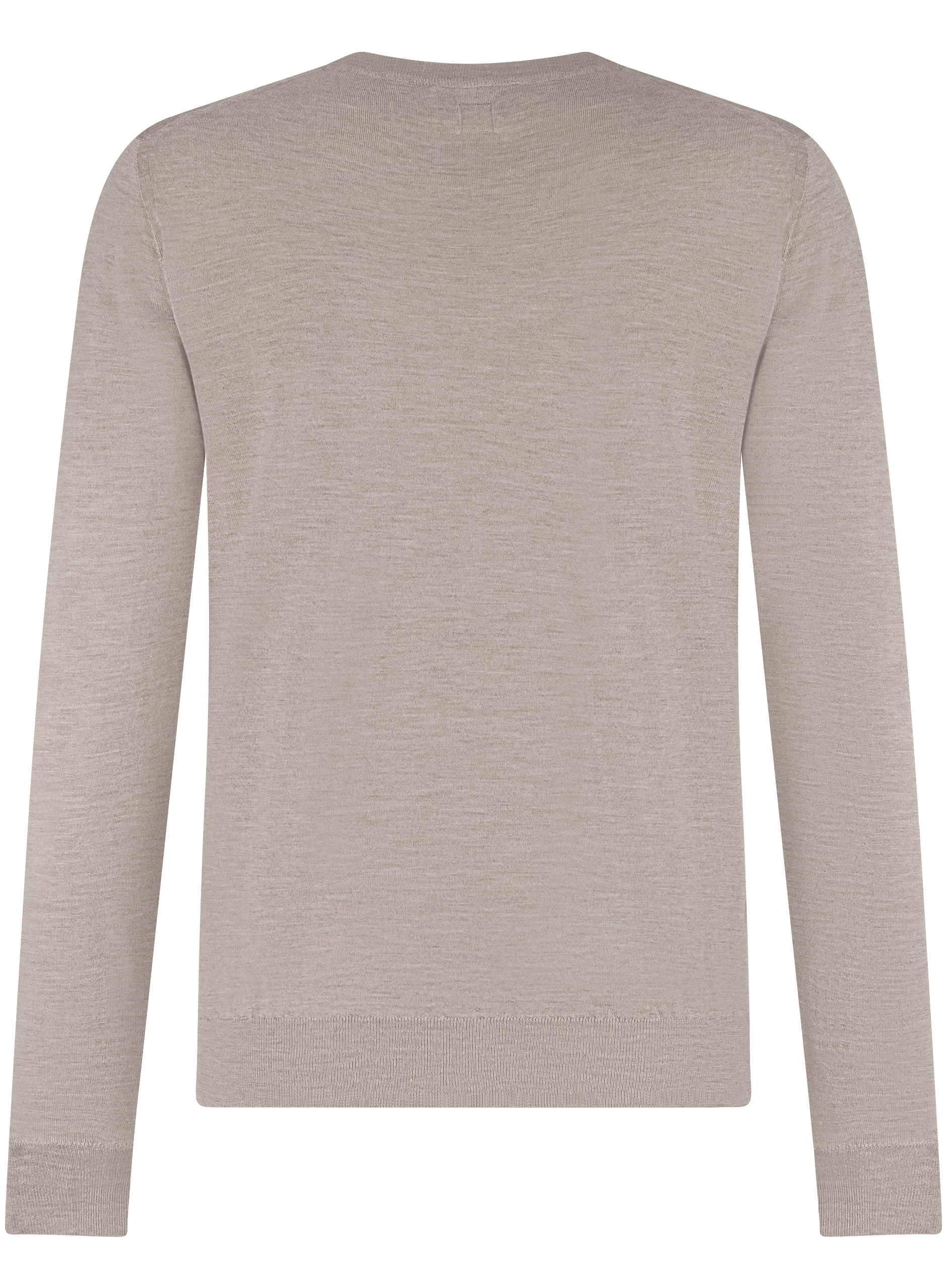 Longsleeve crewneck van cashmere en zijde | TAUPE