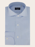 Gestreept Napoli royal oxford shirt  | L.Blauw