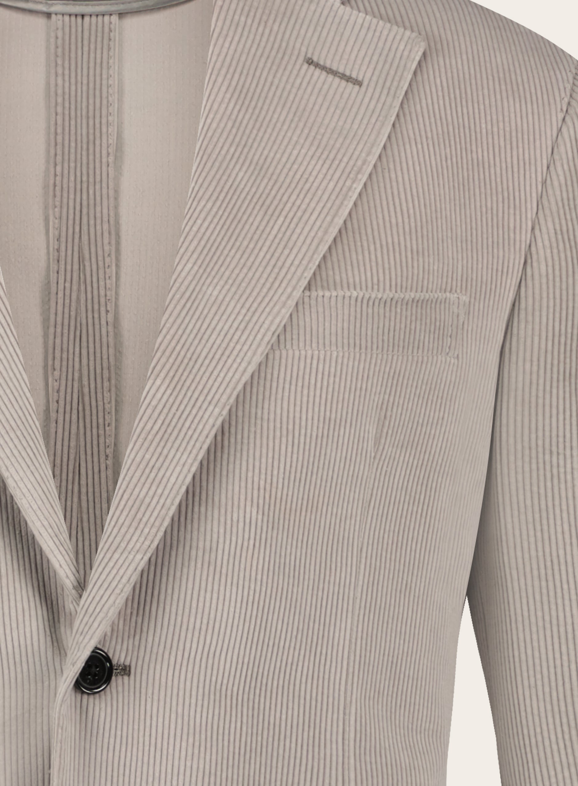 Slim-fit corduroy jasje | Grijs