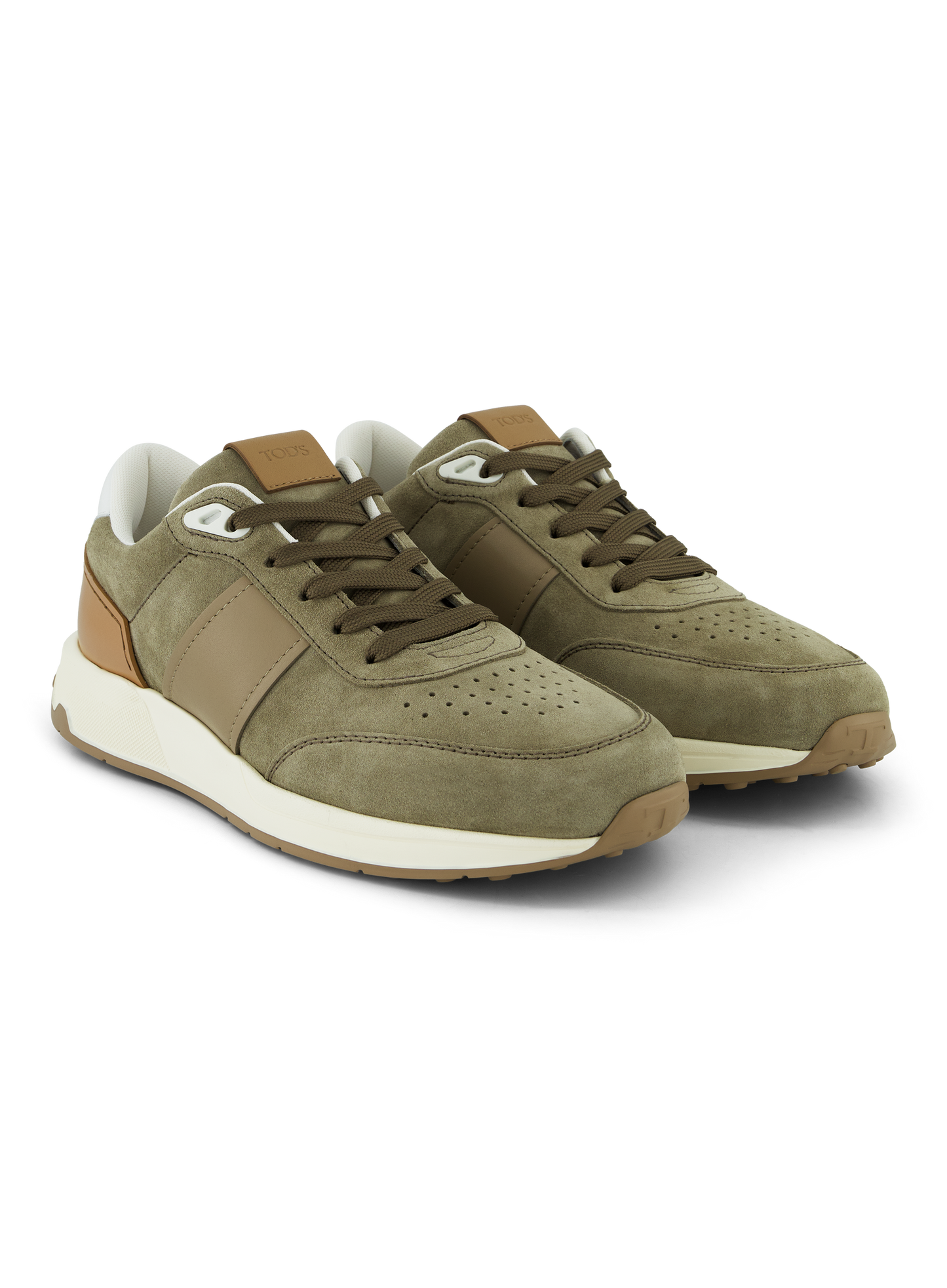 Sneakers van suède | L.groen