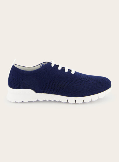 Knitted sneakers van cashmere | BLUE NAVY