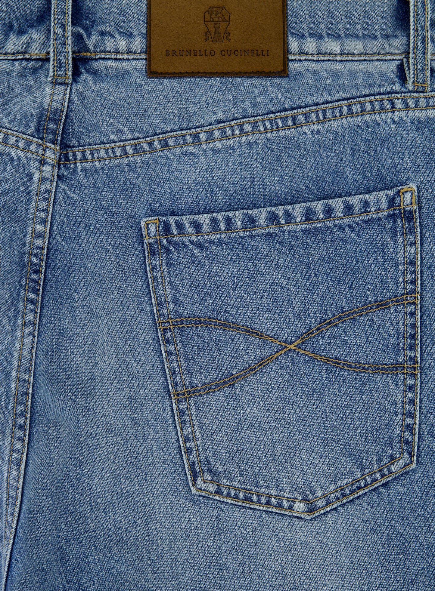 5-pocket jeans van katoen | Blauw