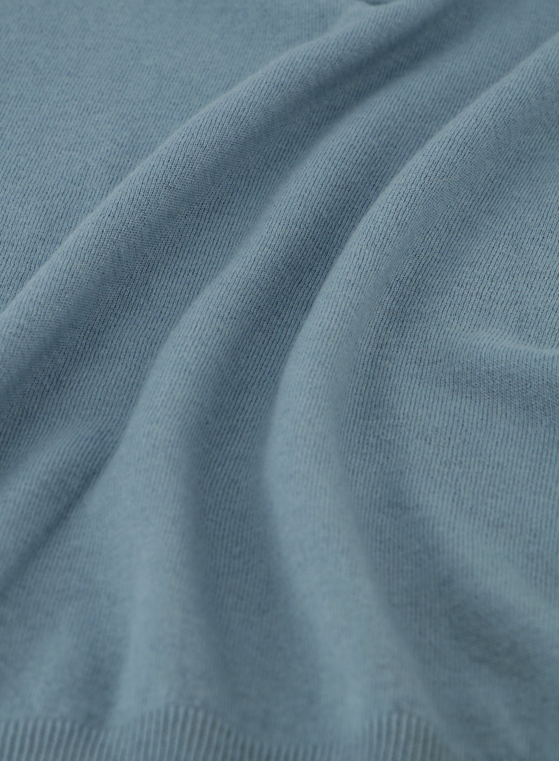 Poloshirt van cashmere en zijde | Aqua