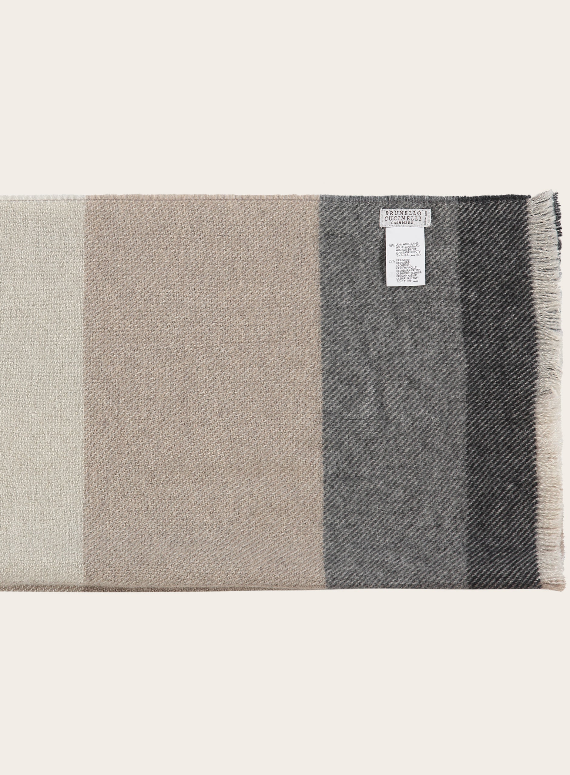 Shawl van wol en cashmere | Beige