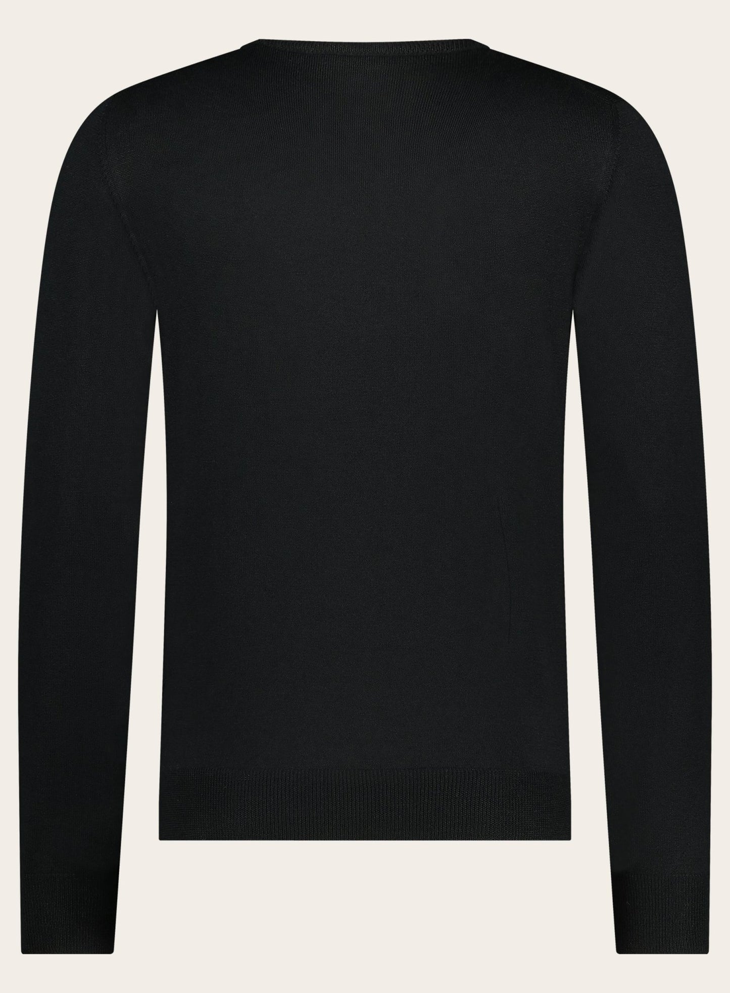 Crewneck van wol | Zwart