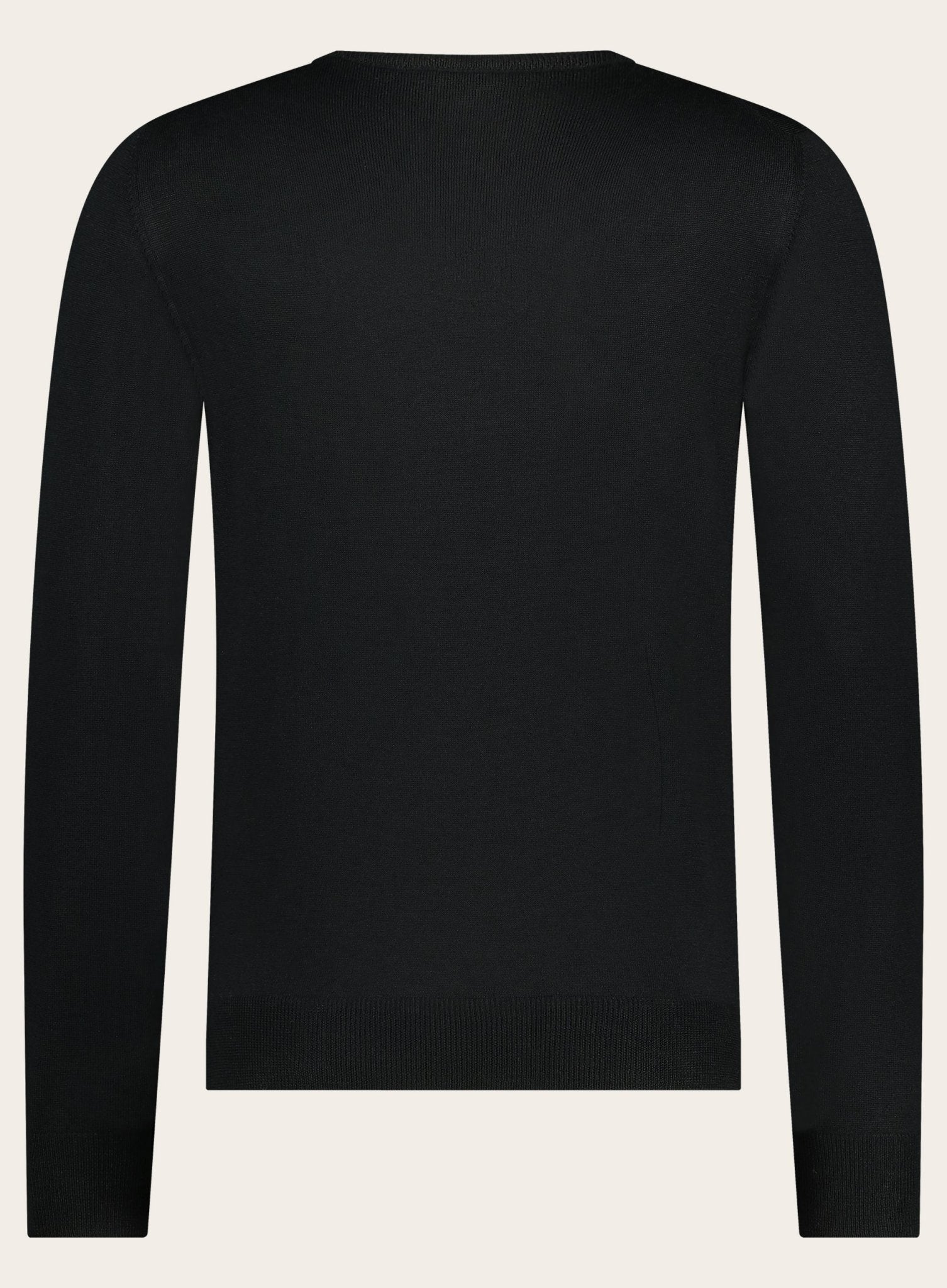 Crewneck van wol | Zwart