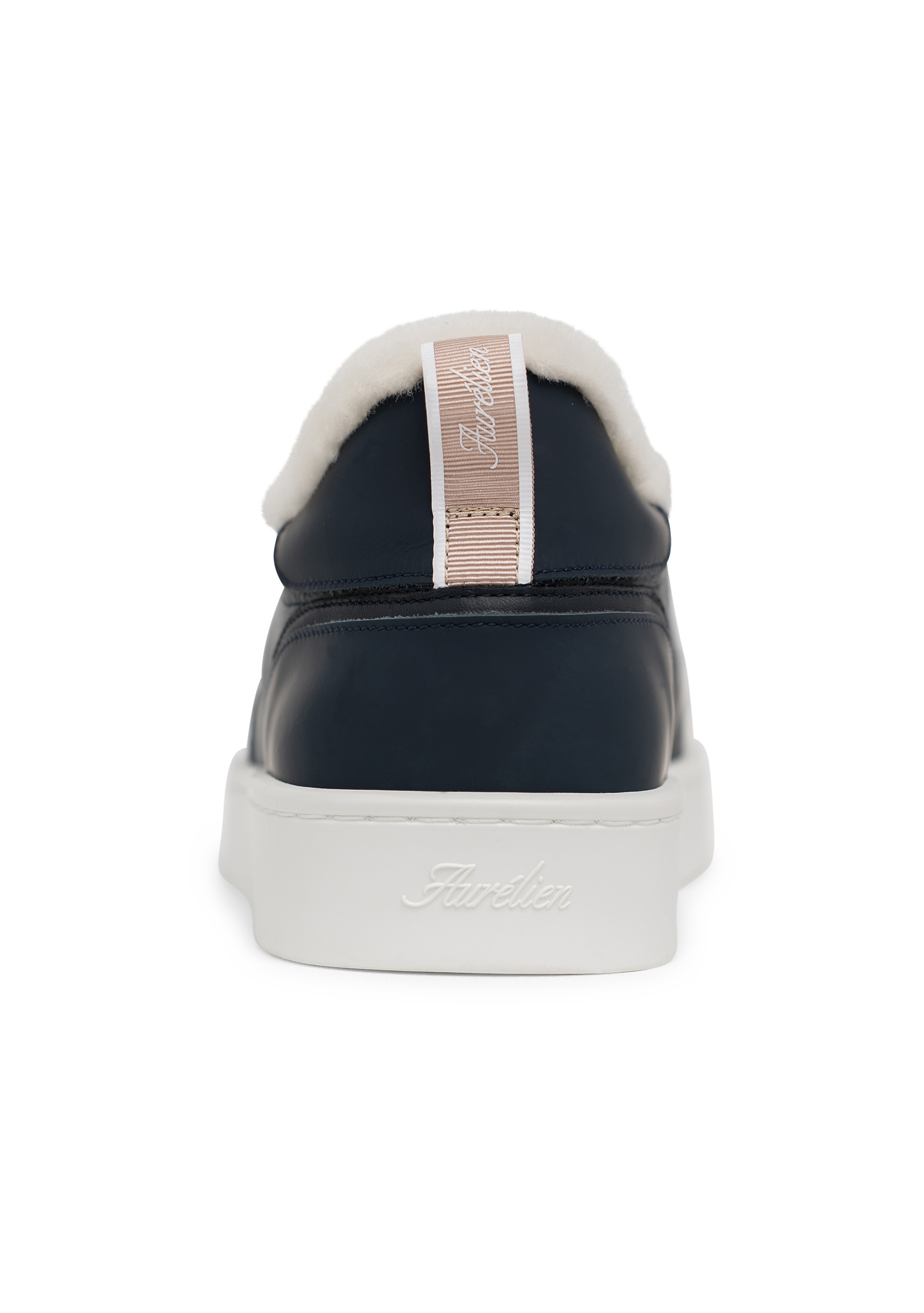 Leisure sneakers van leer | BLUE NAVY