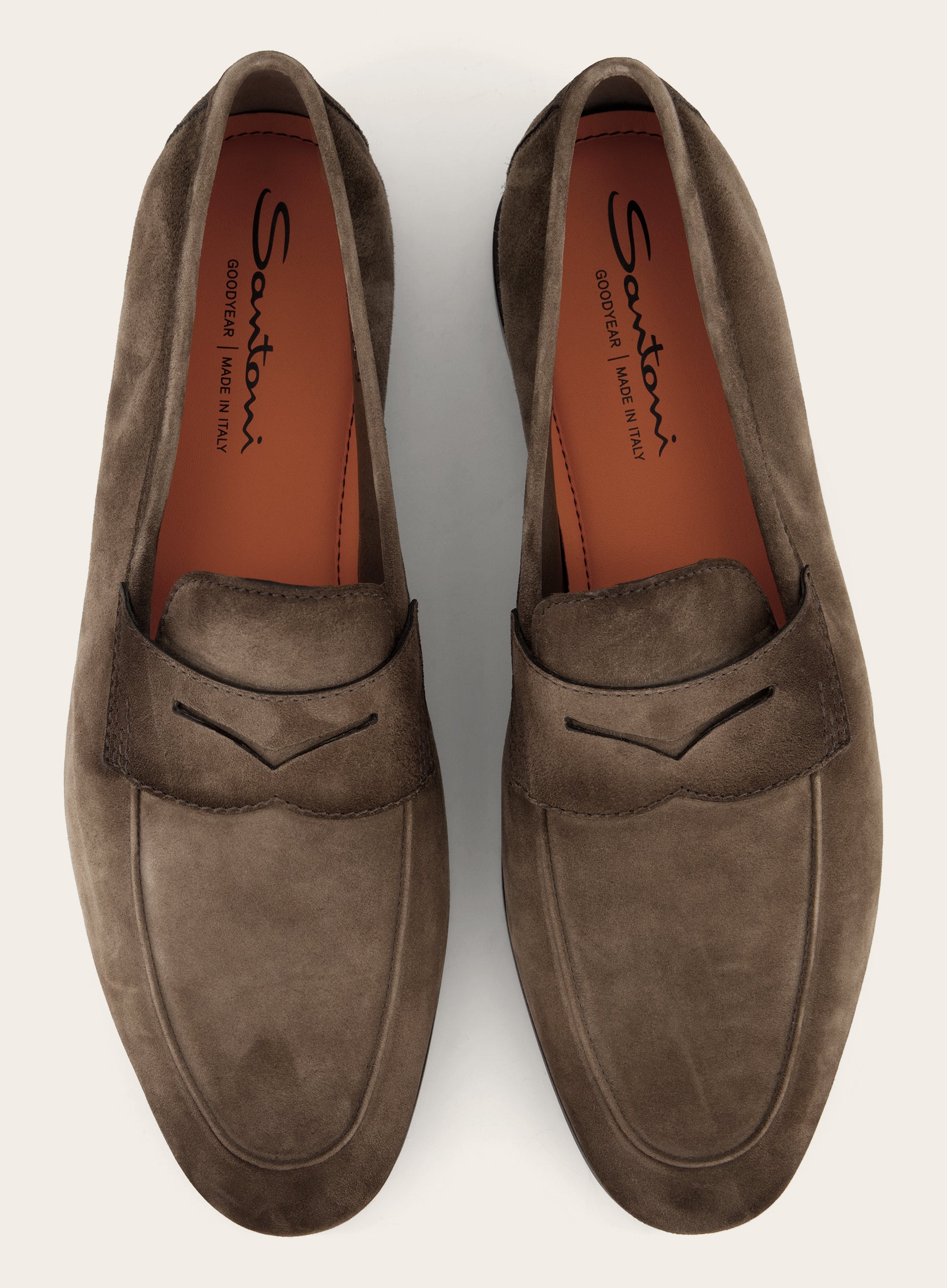 Penny loafers van suède | Bruin